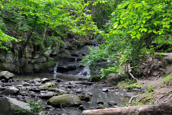 Lake Haigler waterfall